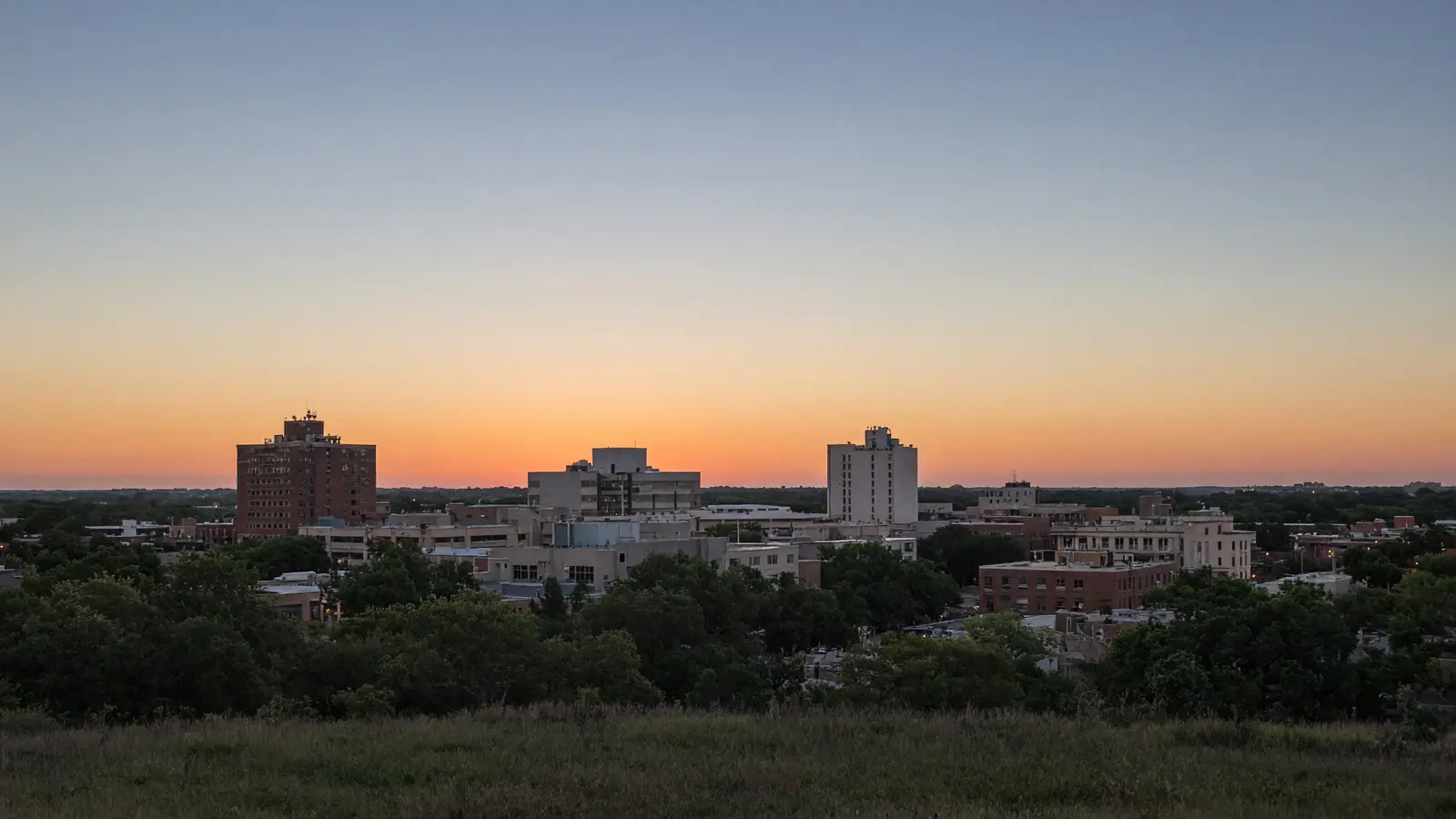 Victoria skyline at dusk